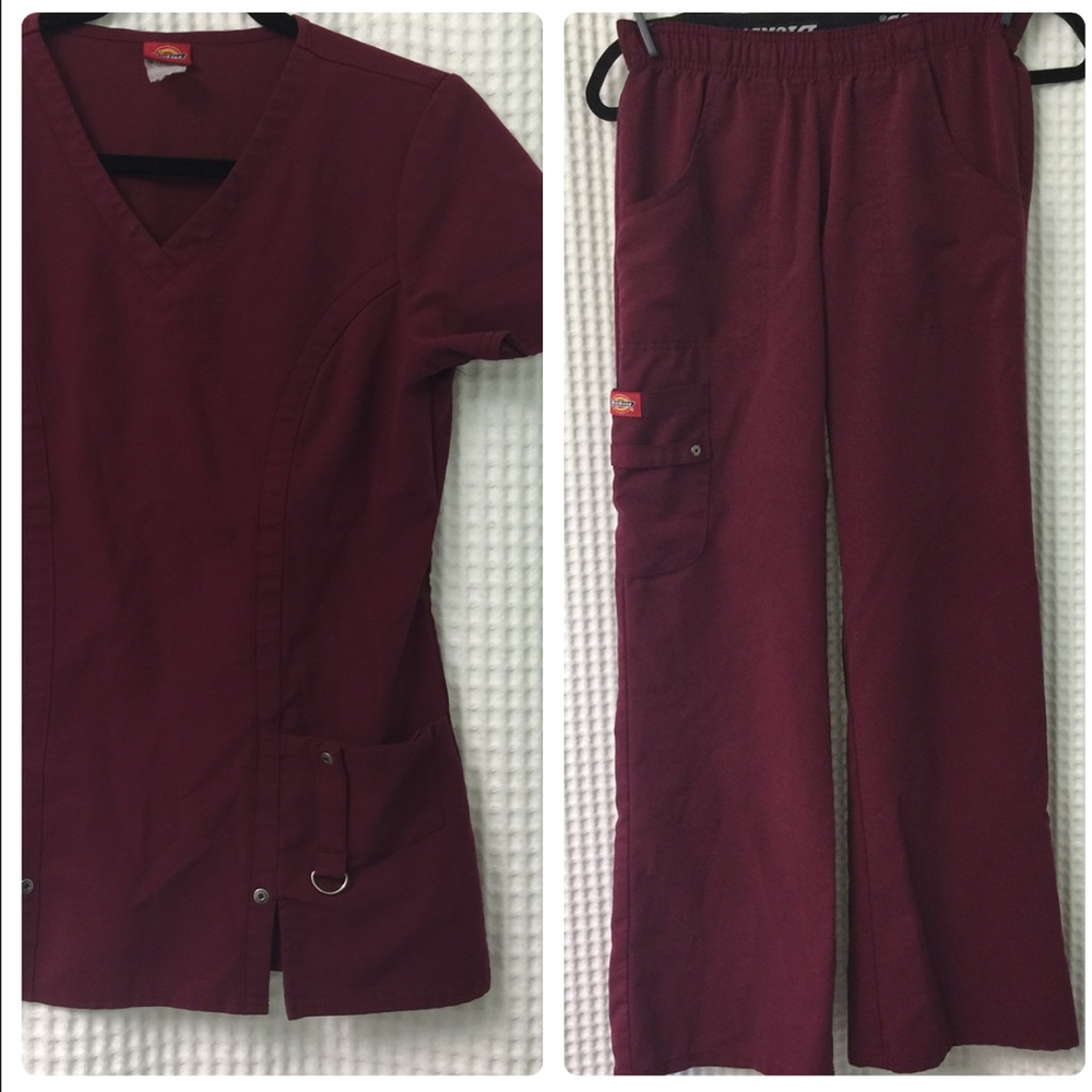 Dickies Scrub Set - Burgundy